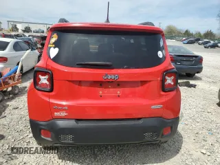2017 Jeep Renegade Latitude with VIN ZACCJBBB6HPE38872, listed as a Copart auction lot 49325925 with 93,796 mi miles and Salvage Title. Bid and sale history available at carsss.com. Image 6.