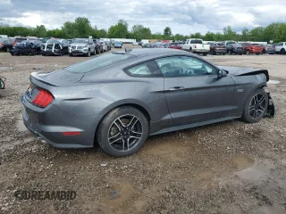 2021 Ford Mustang GT with VIN 1FA6P8CF9M5102819, listed as a Copart auction lot 58172685 with 47,518 mi miles and Salvage title. Bid and sale history available at DreamBid. Image 3.