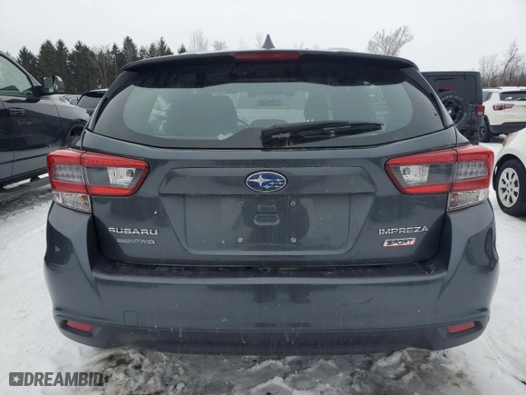 2022 Subaru Impreza Sport with VIN 4S3GTAM61N3701789, listed as a Copart auction lot 43802055 with 26,982 mi miles and Salvage Title. Bid and sale history available at carsss.com. Image 6.