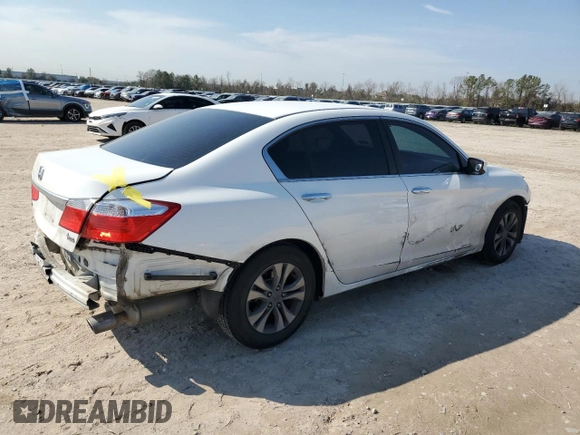 2014 Honda Accord LX with VIN 1HGCR2F31EA227846, listed as a Copart auction lot 47406245 with 120,185 mi miles and Salvage Title. Bid and sale history available at carsss.com. Image 3.