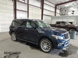 2017 Infiniti QX80 Signature Edition with VIN JN8AZ2NE2H9151380, listed as a IAAI auction lot 42585244 with 120,552 mi miles and . Bid and sale history available at DreamBid. Image 1.