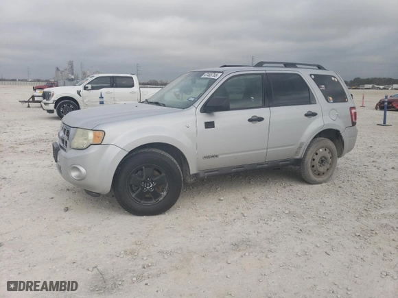 2008 Ford Escape XLT with VIN 1FMCU03138KA62333, listed as a Copart auction lot 47465765 with 222,639 mi miles and Salvage Title. Bid and sale history available at carsss.com. Image 1.