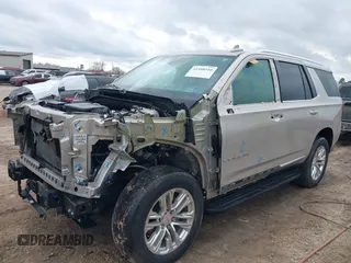 2021 GMC Yukon SLT with VIN 1GKS1BKD4MR121671, listed as a IAAI auction lot 41498510 with 49,109 mi miles. Bid and sale history available at carsss.com. Image 2.