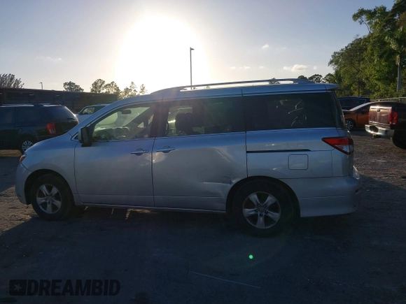 2017 Nissan Quest SV with VIN JN8AE2KP6H9169849, listed as a IAAI auction lot 41565284 with 154,656 mi miles. Bid and sale history available at carsss.com. Image 14.