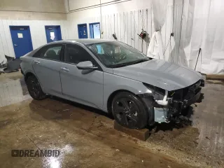 2021 Hyundai Elantra SEL with VIN KMHLS4AG6MU068792, listed as a Copart auction lot 80954334 with 43,644 mi miles and Salvage Title. Bid and sale history available at carsss.com. Image 4.
