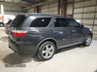 2011 Dodge Durango Citadel with VIN 1D4SE5GT4BC613797, listed as a Copart auction lot 54893175 with 196,840 mi miles and Salvage title. Bid and sale history available at DreamBid. Image 3.