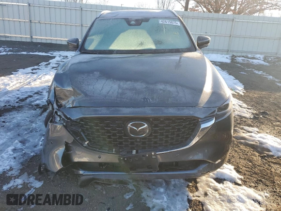 2023 Mazda CX-5 Signature with VIN JM3KFBXY8P0258573, listed as a Copart auction lot 42615075 with 18,916 mi miles and Salvage Title. Bid and sale history available at carsss.com. Image 5.