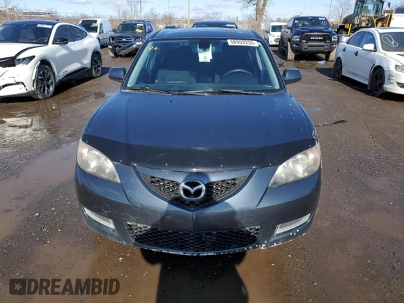 2008 Mazda 3 i Touring Value with VIN JM1BK32F881109043, listed as a Copart auction lot 50959255 with 216,608 mi miles and Salvage Title. Bid and sale history available at DreamBid. Image 5.