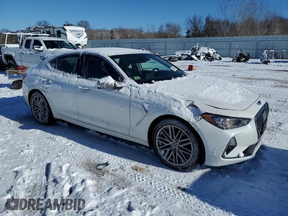 2020 Genesis G70 2.0T z VIN KMTG64LA1LU051157, wystawiony jako Copart lot #89180485 z przebiegiem 29 978 mil mil oraz Szkoda całkowita • Salvage title. Historia ofert i sprzedaży dostępna na DreamBid. Obrazek 4.