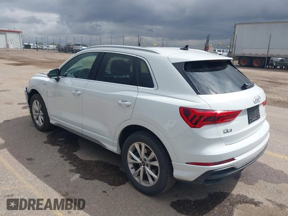 2023 Audi Q3 S line Premium with VIN WA1DECF30P1127433, listed as a IAAI auction lot 41969209 with 40,357 mi miles and . Bid and sale history available at DreamBid. Image 3.