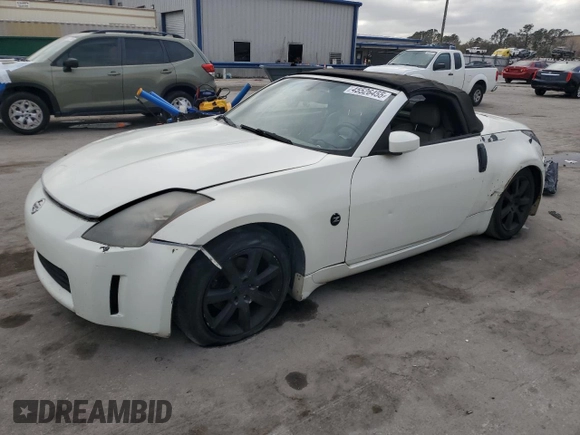 2004 Nissan 350Z Touring with VIN JN1AZ36A74T015842, listed as a Copart auction lot 45526455 with 162,119 mi miles and Salvage Title. Bid and sale history available at carsss.com. Image 1.