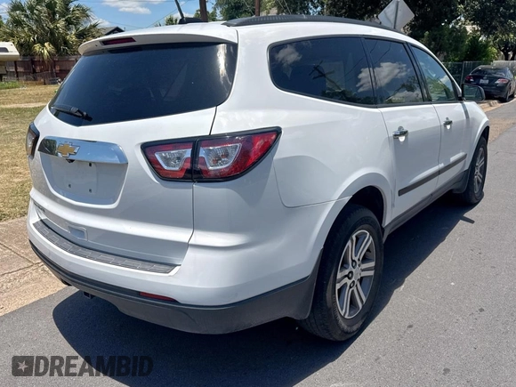 2017 Chevrolet Traverse LS with VIN 1GNKRFED3HJ341144, listed as a Copart auction lot 65771795 with 142,525 mi miles and Clean title. Bid and sale history available at DreamBid. Image 4.