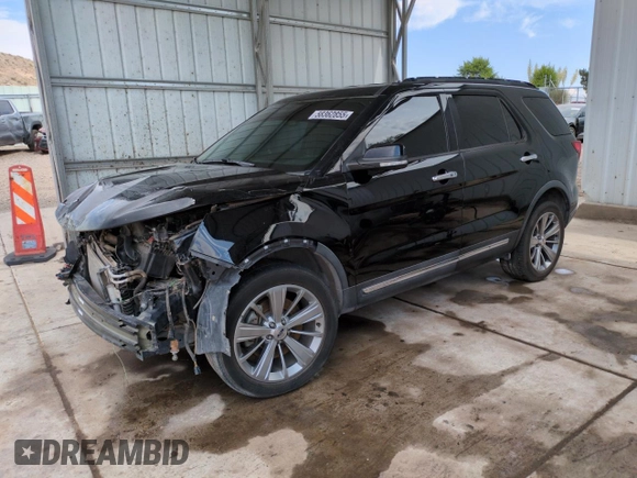 2018 Ford Explorer Limited z VIN 1FM5K8F85JGA89225, wystawiony jako Copart lot #58362855 z przebiegiem 89 370 mil mil oraz Szkoda całkowita • Salvage title. Historia ofert i sprzedaży dostępna na DreamBid. Obrazek 1.