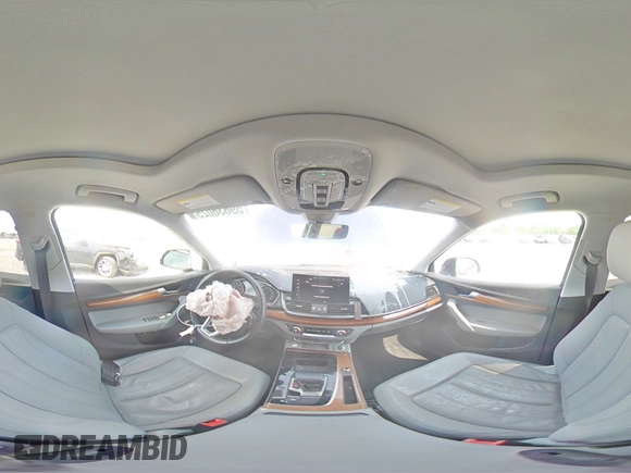 2022 Audi Q5 S line Premium with VIN WA1GAAFY6N2071689, listed as a Copart auction lot 59636025 with 19,969 mi miles and Salvage title. Bid and sale history available at DreamBid. Image 15.