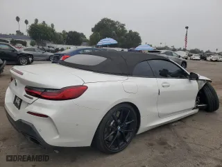 2019 BMW 8 Series M850i xDrive with VIN WBAFY4C57KBX38867, listed as a Copart auction lot 76091124 with 25,850 mi miles and Salvage Title. Bid and sale history available at carsss.com. Image 3.