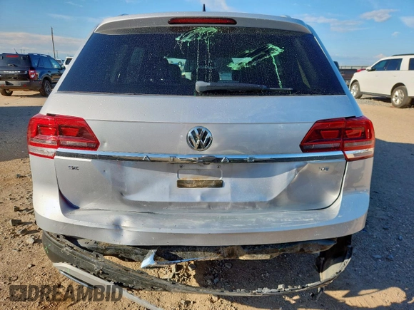 2018 Volkswagen Atlas SE with VIN 1V2CR2CA1JC527059, listed as a Copart auction lot 62957875 with 140,337 mi miles and Salvage title. Bid and sale history available at DreamBid. Image 6.