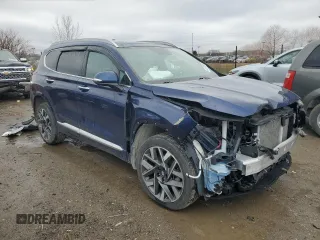 2023 Hyundai Santa Fe Calligraphy with VIN 5NMS5DAL3PH544237, listed as a Copart auction lot 44131265 with 18,633 mi miles and Salvage Title. Bid and sale history available at carsss.com. Image 4.