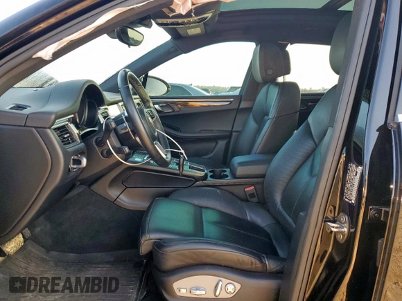 2018 Porsche Macan S with VIN WP1AB2A56JLB35650, listed as a Copart auction lot 57789255 with 59,025 mi miles and Salvage title. Bid and sale history available at DreamBid. Image 7.