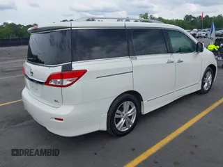 2014 Nissan Quest SL with VIN JN8AE2KP5E9100582, listed as a IAAI auction lot 42106685 with 161,491 mi miles. Bid and sale history available at carsss.com. Image 4.