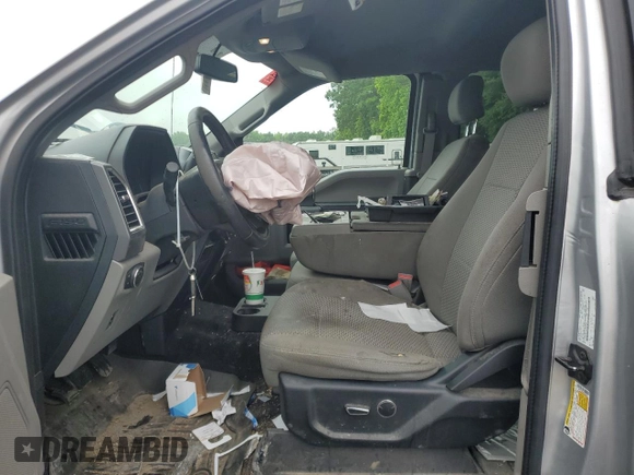 2017 Ford F-150 XL with VIN 1FTFX1EF0HFA55923, listed as a Copart auction lot 59979025 with 128,620 mi miles and Salvage title. Bid and sale history available at DreamBid. Image 7.