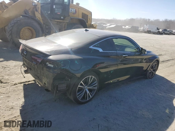 2018 Infiniti Q60 Luxe with VIN JN1EV7EL1JM393040, listed as a Copart auction lot 45486185 with 54,369 mi miles and Salvage Title. Bid and sale history available at DreamBid. Image 3.