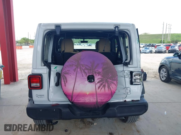 2021 Jeep Wrangler Unlimited Sport z VIN 1C4HJXDG7MW805657, wystawiony jako IAAI lot #42481446 z przebiegiem 24 299 mil mil oraz . Historia ofert i sprzedaży dostępna na DreamBid. Obrazek 16.