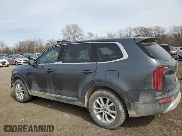 2022 Kia Telluride LX with VIN 5XYP24HC6NG222977, listed as a Copart auction lot 49654395 with 101,853 mi miles and Salvage title. Bid and sale history available at DreamBid. Image 2.