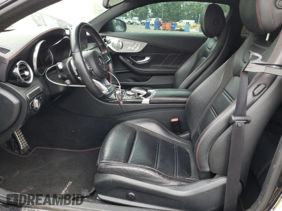 2018 Mercedes-Benz C 43 AMG with VIN WDDWJ6EB8JF684725, listed as a Copart auction lot 58220615 with 96,611 mi miles and Clean title. Bid and sale history available at DreamBid. Image 7.