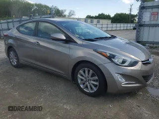 2014 Hyundai Elantra SE with VIN 5NPDH4AE3EH544370, listed as a Copart auction lot 51909635 with 76,681 mi miles and Salvage Title. Bid and sale history available at DreamBid. Image 4.
