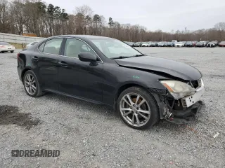 2008 Lexus IS with VIN JTHBK262082080289, listed as a Copart auction lot 48044825 with 198,945 mi miles and Salvage Title. Bid and sale history available at carsss.com. Image 4.