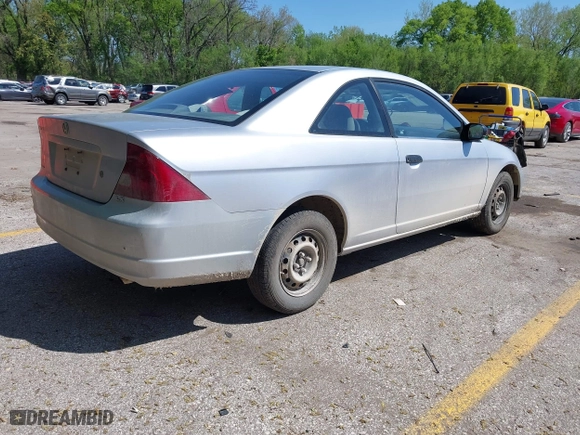 2001 Honda Civic LX with VIN 1HGEM22561L123530, listed as a IAAI auction lot 42092186 with 190,321 mi miles. Bid and sale history available at carsss.com. Image 4.