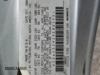 2005 Chrysler Sebring LXi z VIN 4C3AG52H25E023521, wystawiony jako Copart lot #52287125 z przebiegiem 213 682 mil mil oraz Szkoda całkowita • Salvage title. Historia ofert i sprzedaży dostępna na DreamBid. Obrazek 12.