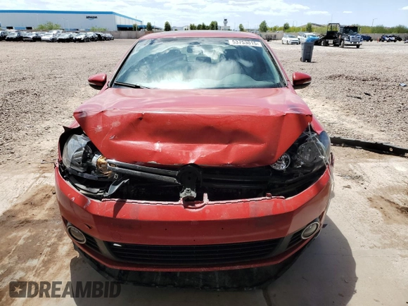 2012 Volkswagen Golf TDI w/Sunroof & Nav with VIN WVWBM7AJ4CW075072, listed as a Copart auction lot 53753015 with 157,045 mi miles and Salvage title. Bid and sale history available at DreamBid. Image 5.