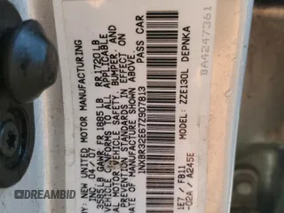 2007 Toyota Corolla CE with VIN 1NXBR32E67Z907813, listed as a Copart auction lot 83471674 with 139,487 mi miles and Salvage Title. Bid and sale history available at carsss.com. Image 12.