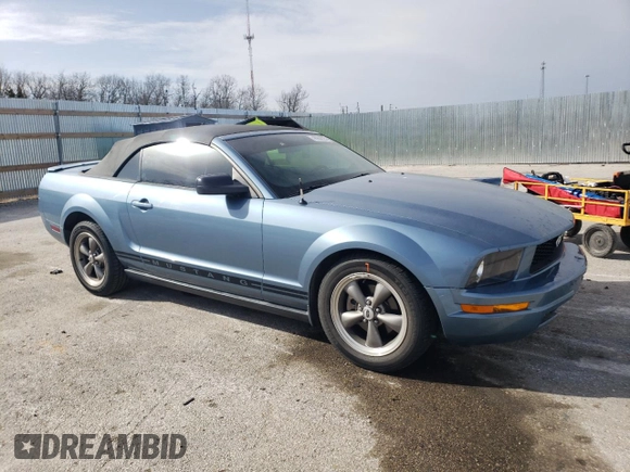 2007 Ford Mustang Deluxe with VIN 1ZVFT84N975336617, listed as a Copart auction lot 48984825 with 86,876 mi miles and Salvage Title. Bid and sale history available at carsss.com. Image 4.