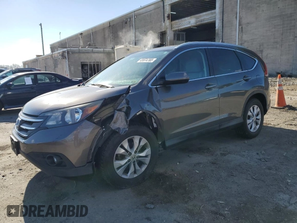 2014 Honda CR-V EX-L with VIN 2HKRM4H77EH702489, listed as a Copart auction lot 49974765 with 98,613 mi miles and Salvage Title. Bid and sale history available at carsss.com. Image 1.