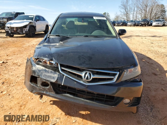 2007 Acura TSX Navi with VIN JH4CL96907C004488, listed as a Copart auction lot 43809055 with 139,395 mi miles and Salvage Title. Bid and sale history available at carsss.com. Image 5.