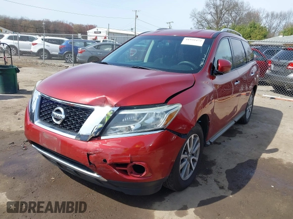 2014 Nissan Pathfinder SV with VIN 5N1AR2MM4EC660823, listed as a IAAI auction lot 41932472 with 167,787 mi miles. Bid and sale history available at carsss.com. Image 6.