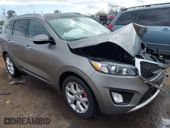2018 Kia Sorento SX with VIN 5XYPKDA53JG424729, listed as a IAAI auction lot 41914859 with 105,522 mi miles and . Bid and sale history available at carsss.com. Image 1.