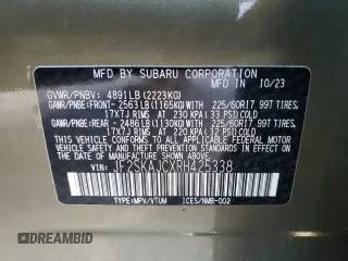 2024 Subaru Forester Wilderness with VIN JF2SKAJCXRH425338, listed as a Copart auction lot 83043354 with 26,530 mi miles and Salvage Title. Bid and sale history available at carsss.com. Image 14.