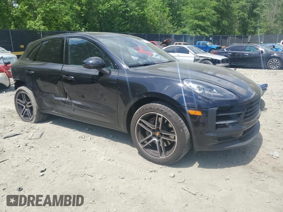 2020 Porsche Macan S with VIN WP1AB2A59LLB37685, listed as a Copart auction lot 55176815 with 66,847 mi miles and Salvage title. Bid and sale history available at DreamBid. Image 4.