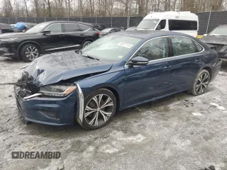 2020 Volkswagen Passat 2.0T SEL with VIN 1VWCA7A36LC012830, listed as a Copart auction lot 88077115 with 98,988 mi miles and Salvage Title. Bid and sale history available at carsss.com. Image 1.