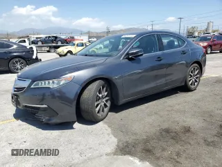 2015 Acura TLX V6 with VIN 19UUB2F32FA021171, listed as a Copart auction lot 56251435 with 96,014 mi miles and Salvage title. Bid and sale history available at DreamBid. Image 1.