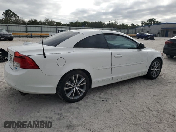 2012 Volvo C70 T5 with VIN YV1672MC4CJ130555, listed as a Copart auction lot 41596305 with 69,369 mi miles and Salvage Title. Bid and sale history available at carsss.com. Image 3.