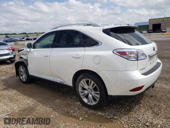 2010 Lexus RX 450h with VIN JTJBC1BA9A2022402, listed as a Copart auction lot 52674284 with 221,661 mi miles and Salvage Title. Bid and sale history available at DreamBid. Image 2.