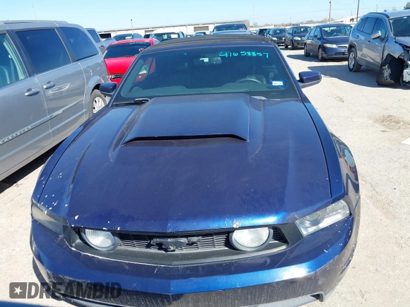 2011 Ford Mustang GT with VIN 1ZVBP8FF0B5137425, listed as a IAAI auction lot 41658857 with 123,072 mi miles and . Bid and sale history available at DreamBid. Image 12.
