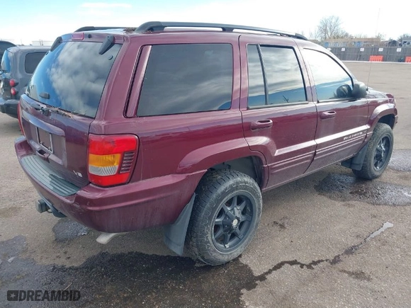 2002 Jeep Grand Cherokee Limited with VIN 1J8GW58N02C324540, listed as a IAAI auction lot 41476068 with 205,646 mi miles. Bid and sale history available at carsss.com. Image 4.