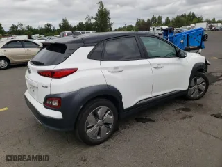 2021 Hyundai Kona Electric SEL with VIN KM8K23AG7MU127581, listed as a Copart auction lot 61261253 with 16,912 mi miles. Bid and sale history available at carsss.com. Image 4.
