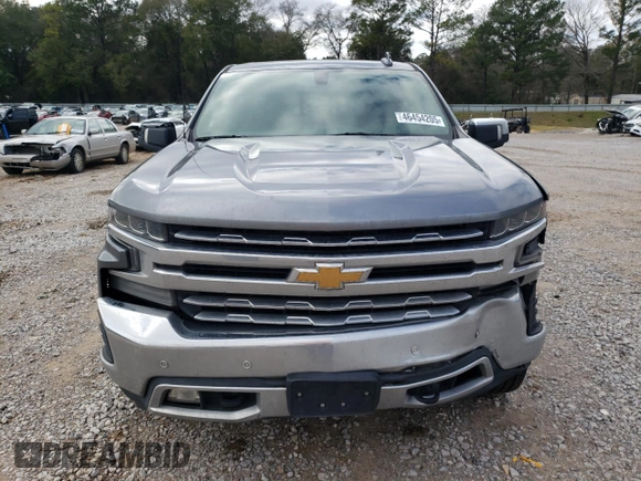 2021 Chevrolet Silverado 1500 LTZ with VIN 1GCUYGED4MZ141587, listed as a Copart auction lot 46454205 with 98,470 mi miles and Salvage Title. Bid and sale history available at DreamBid. Image 5.