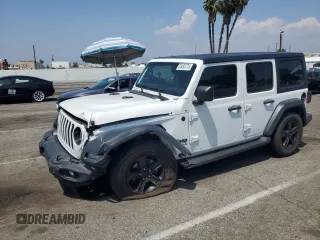 2022 Jeep Wrangler Unlimited Willys z VIN 1C4HJXDN6NW278386, wystawiony jako Copart lot #56172195 z przebiegiem 45 259 mil mil oraz Szkoda całkowita • Salvage title. Historia ofert i sprzedaży dostępna na DreamBid. Obrazek 1.
